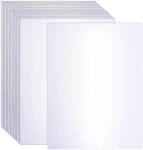 Vista 7 de 120 hojas de cartulina color crema brillante de 8.5 x 11 pulgadas, papel metálico de 250 gsm/92 libras, papel perlado de doble cara