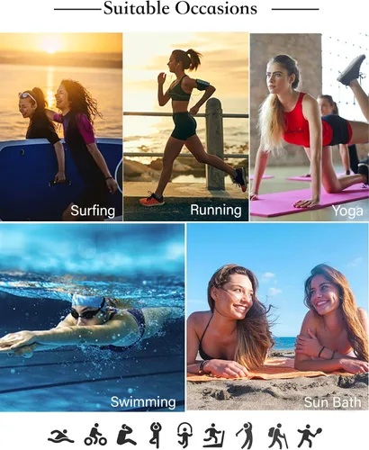 Vista 9 de Tournesol Faldas de natación para mujer, cintura alta, parte inferior de traje de baño con volantes, falda de traje de baño