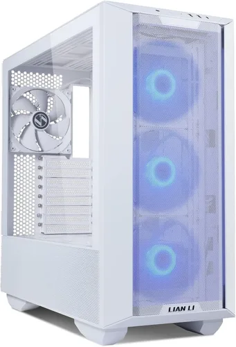 Vista 9 de Lian Li LANCOOL III E-ATX Caja de PC, Amplia Caja de Computadora para Juegos RGB con Puertas de Vidrio Templado Articuladas, Paneles de Malla Fina