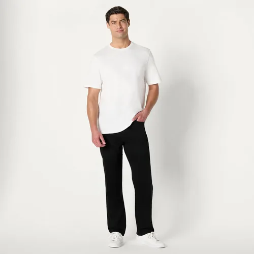 Vista 3 de Amazon Essentials - Pantalones vaqueros de elástico bajo de corte recto para hombre