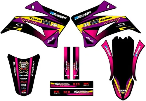 Vista 10 de TTR 125 SURGE 2008-2025 Kit de base gráfica Senge negro compatible con Yamaha