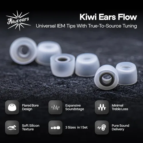Vista 6 de Linsoul Bundle‑2 Items:KZ ZS10 Pro IEM & Kiwi Ears Flow Ear Tips