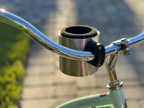 Vista 6 de Kroozie Stealth - Soporte para botella de bicicleta – Resistente portavasos de acero inoxidable para bicicleta para manillar – Para barras