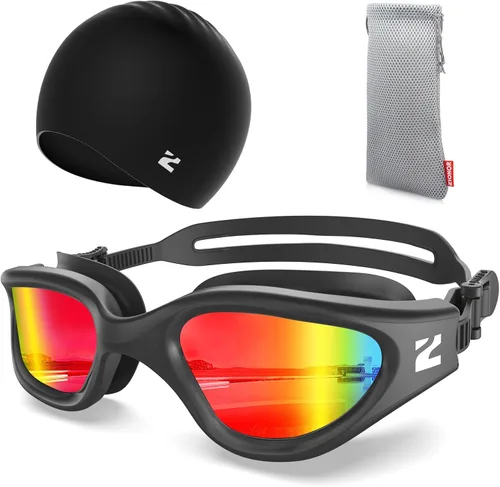 Vista 27 de ZIONOR Gafas de natación para adultos, G1 Air con protección UV antivaho y a prueba de fugas, ajuste cómodo para adultos, hombres y mujeres, incluye