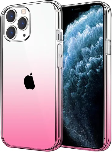Vista 35 de JJGoo Funda transparente compatible con iPhone 11 Pro Max, transparente, suave, a prueba de golpes, delgada, delgada, antigolpes, color rosa