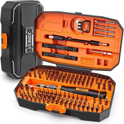 Vista 10 de Jorest Juego de destornilladores de precisión de 24 piezas con Torx T5 T6 T8 T9, Y00, estrella P5, juego de herramientas de reparación mini