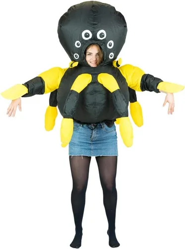 Vista 4 de Disfraz inflable de araña para adultos (talla única)