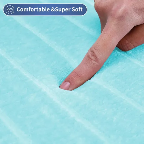Vista 6 de SWEMSTAR Alfombra de baño de espuma viscoelástica con alfombra de inodoro, tapete de baño absorbente de agua para suelo de baño, antideslizante