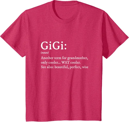 Vista 82 de Gigi Definition - Camiseta de regalo para abuela, cumpleaños y abuela, Negro