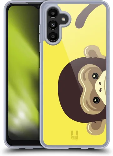 Vista 10 de Head Case Designs Cat Peeking Animals - Funda de gel [protección de grado militar] compatible con Samsung Galaxy A13 5G (2021)