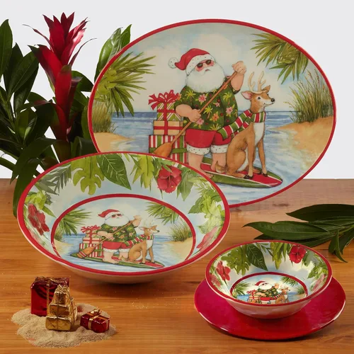 Vista 7 de Certified International Santa's Wish - Tazas de 16 onzas, juego de 4 diseños surtidos