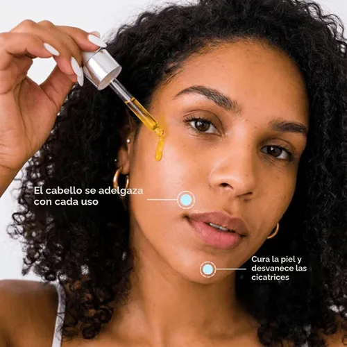 Vista 5 de Renovia Cyperus Rotundus Aceite para depilación, nuevo suero de piel Renovia Cyperus Rotundus 2026, minimizador de poros, hidratante y calmante
