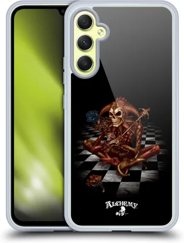 Vista 8 de Head Case Designs Officially Licensed Alchemy Gothic 13 Dagger Illustration Gel Case [Military Grade Protection] Compatible with Samsung Galaxy A34