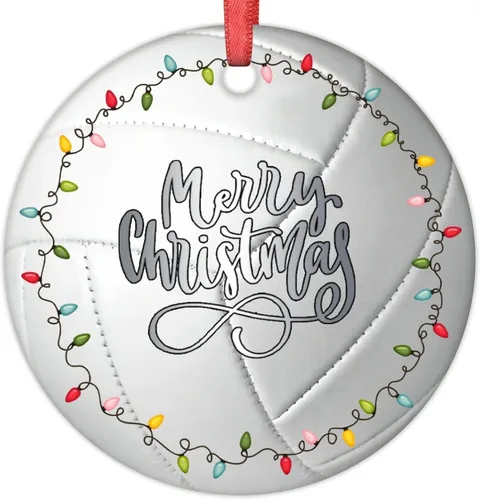 Vista 15 de Adornos de pelota de tenis para árboles de Navidad, adornos deportivos de Navidad personalizados 2022, adornos colgantes conmemorativos de Navidad