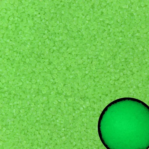 Vista 8 de 10000 piezas de piedras luminosas azules de 3-5 mm para acuarios, decoración de peceras, manualidades y arena luminosa para rellenar jarrones