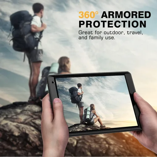Vista 8 de MoKo Funda para iPad de 10.2 Pulgadas iPad 9ª Generación 2021/ iPad 8ª Generación 2020/ iPad 7ª Generación 2019, [Servicio Pesado] A Prueba
