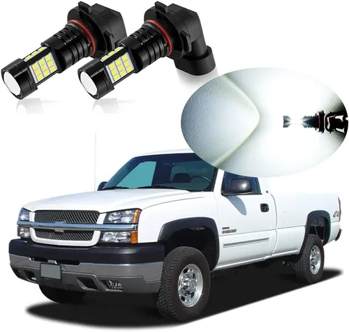 Vista 10 de Bombilla LED antiniebla H10 9145 9140, 6000 K, xenón blanco, compatible con Ford Explorer 2002-2010 y 2016-2018, paquete de 2