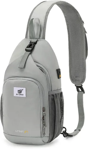 Vista 14 de SKYSPER - Mochila cruzada con bloqueo RFID, mochila de bandolera, mochila para el hombro y el pecho, mochila de viaje y senderismo, para mujeres