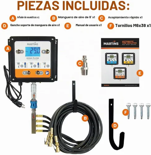 Vista 2 de Flatematic 4 way - Inflador automático de neumáticos 4 salidas
