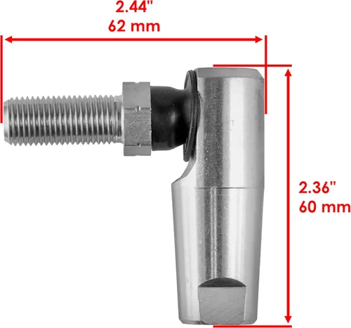 Vista 2 de Caltric Barra de acoplamiento delantera derecha 1/2" compatible con John Deere 335 345 355D 425 445 455 AM133072
