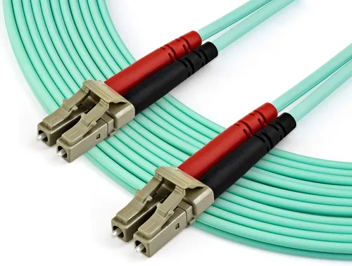 Vista 2 de StarTech Fibra Multimodo OM3 de 23 pies a LC a LC, Dúplex 100G (A50FBLCLC7) 50/125 fiber, 100Gbps, Optic Cable, Full, LSZH, Jumper Cord