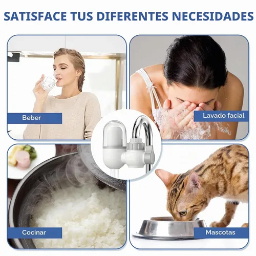 Vista 6 de Fregaderos-Montado grifo filtro eficientewaterpurificationsystemeffectivelyremovesunpleasantchlorineodorand impurezas, apto para cocina de 15/16