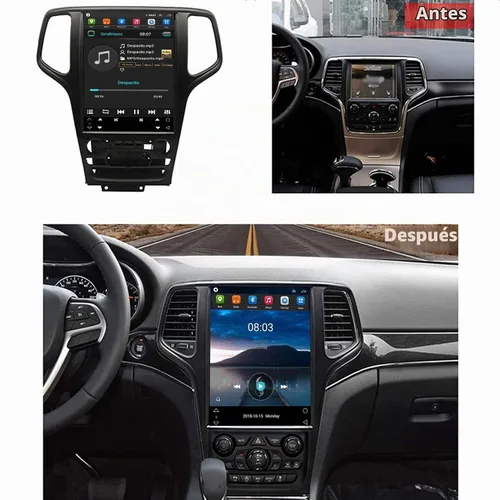 Vista 2 de Radio estéreo de coche para Jeep Grand Cherokee 2014-2020 Actualización estéreo de 12.1