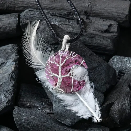 Vista 6 de Crystal Necklace, Crystals, Crystal Gifts, Gemstones, Crystal Pendant, Spiritual Gifts