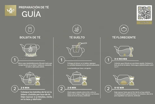 Vista 5 de Tetera de vidrio Teabloom segura para estufa y microondas con infusor de té de vidrio extraíble – Incluye 2 tés florecientes – Hervidor de té