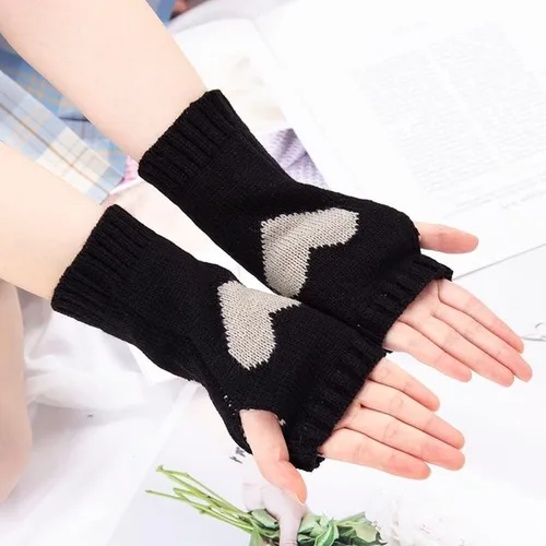 Vista 3 de RICHTRUE Y2K - Manoplas para mujer, accesorios de hadas, grunge, guantes de invierno estéticos para mujer