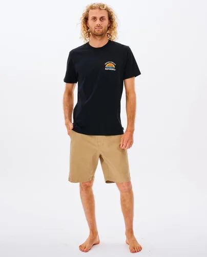 Vista 4 de Rip Curl Camiseta Rays y Hazed, Negro