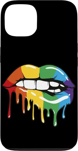 Vista 7 de iPhone 16 LGBT Rainbow Lip Pro Gay Pride Month LGBTQ Case