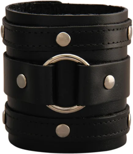 Vista 15 de GelConnie Pulsera de Cuero con Abrazadera para Hombres y Mujeres, Pulsera Vikinga de Cuero Gruesa, Pulseras de Cuero para Hombres, Pulsera