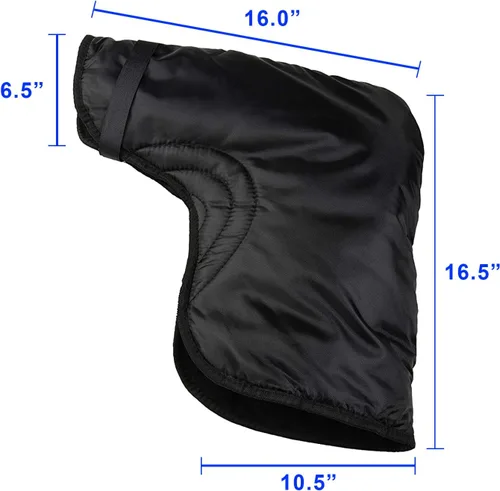 Vista 5 de Raider BCS-HB Black ATV/Snowmobile Handlebar Gauntlet Gloves