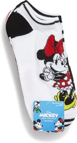 Vista 4 de Disney Women's Mickey Mouse 5 Pack No Show Socks