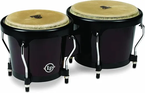 Vista 10 de Latin Percussion LPA601F-BK LP Aspire Bongos de fibra de vidrio - Negro/Negro