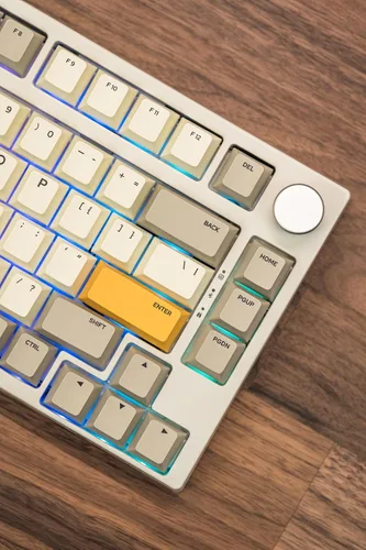 Vista 8 de GK GAMAKAY Teclado mecánico TK75 SE 75% con control de perilla, intercambio en caliente RGB Bluetooth 5.02.4GHz inalámbricoUSB-C con cable PBT
