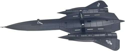 Vista 8 de Modelo de avión militar de metal para colección o regalo de la Fuerza Aérea SR-71 Blackbird de la Fuerza Aérea de los Estados Unidos a escala 1/144