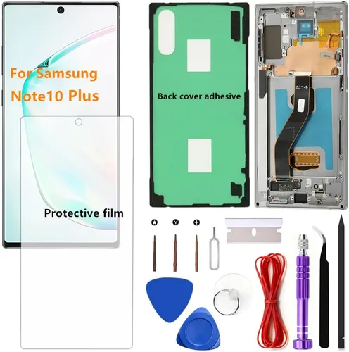 Vista 5 de OLED para Samsung Galaxy Note10 Plus 5G Pantalla LCD táctil Montaje de pantalla táctil Soporte de huellas dactilares y S-Pen Galaxy NOTE10 Plus
