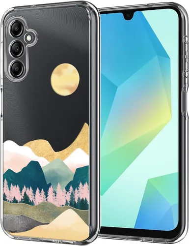 Vista 14 de Unov Funda compatible con Galaxy A10e Galaxy A20e funda transparente con diseño de TPU suave, absorción de golpes, patrón delgado en relieve