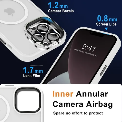 Vista 39 de MOCCA - Funda magnética resistente para iPhone XR de 6.1 pulgadas, compatible con MagSafe, funda con protección contra caídas de grado militar