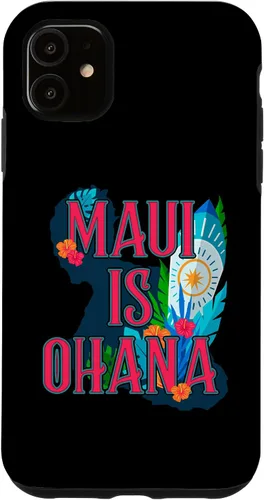 Vista 5 de iPhone 14 Maui is Ohana - Maui is Family - Estuche fuerte