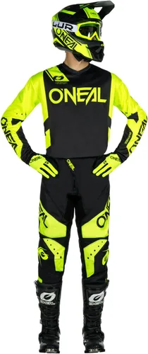 Vista 2 de O'NEAL Element V.24 Jersey de Carrera para Hombre en Negro/Neón M