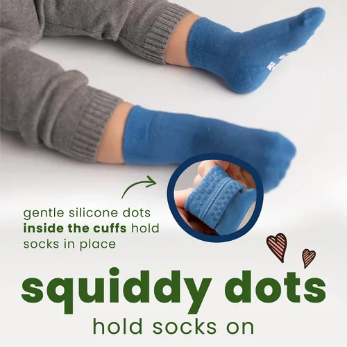 Vista 83 de squid socks Calcetines de viscosa de bambú 0-6M, 6-12M, 12-24M y 2T-3T Calcetines que se mantienen puestos