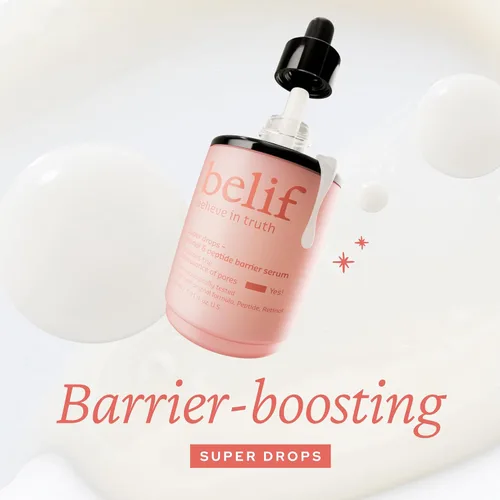 Vista 2 de belif Retinol & Peptide Super Drops Serum - Refuerzo de la piel antienvejecimiento y minimizador de poros con ácido hialurónico para reafirmar