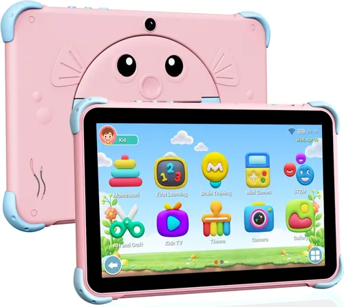 Vista 8 de Tablet para niños de 10 pulgadas, tablet para niños, tabletas Android para niños pequeños con estuche, tabletas para niños con control parental