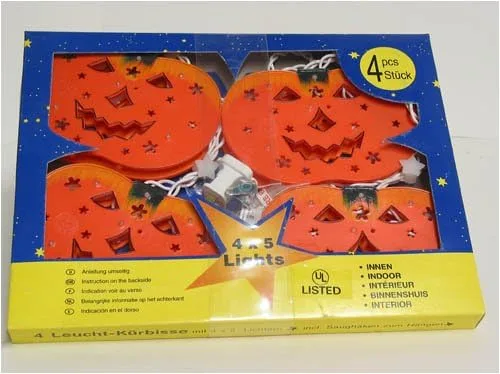 Vista 3 de Halloween Calabaza Luz (Conjunto de 4)