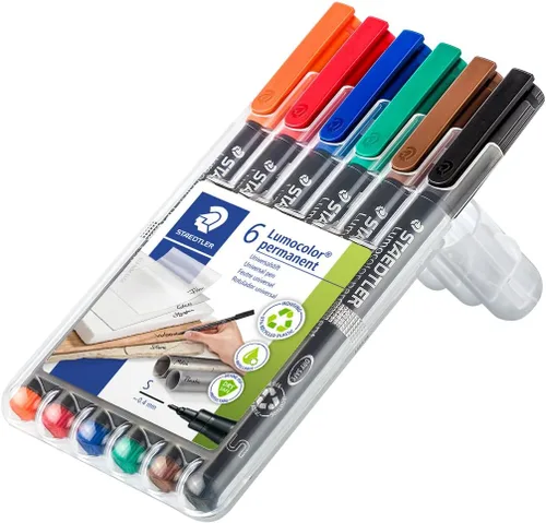 Vista 2 de STAEDTLER 313 WP6 Lumocolor - Bolígrafos universales permanentes superfinos, varios