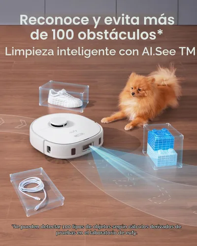 Vista 4 de eufy X10 Pro Omni Robot Aspiradora y Trapeador, Trapeador Dual, Elevación