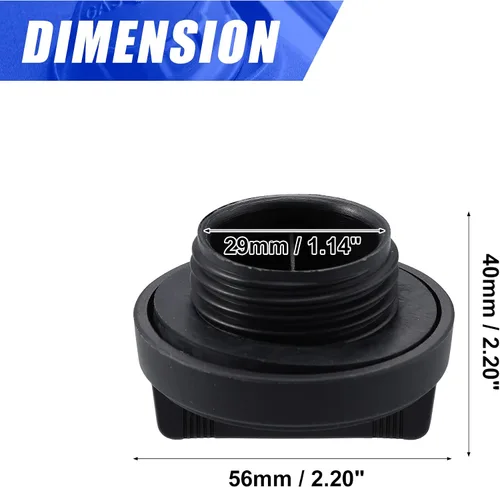 Vista 5 de X AUTOHAUX Tapa del depósito de combustible del motor, tapa de tapón de llenado de gasóleo para reemplazar 12180-01020 12180-21010 para Toyota